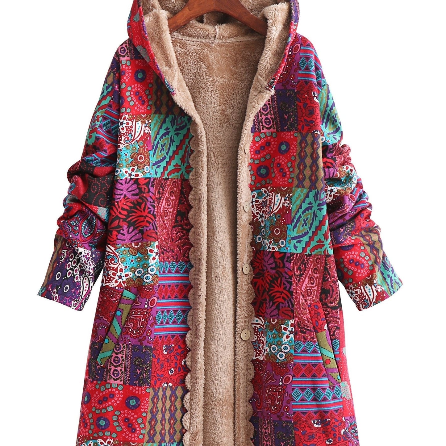 AUDREY™|BOHO PATCHWORK COAT