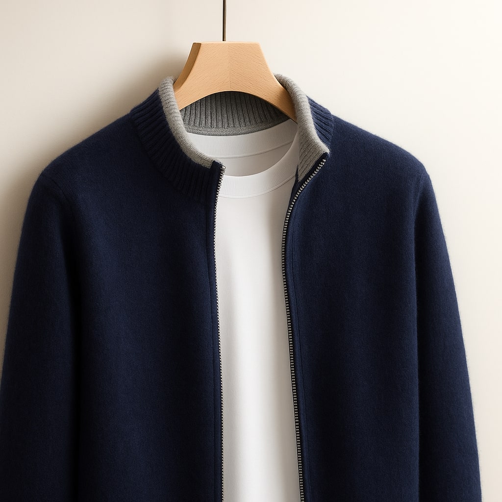 HARVEY™|ELEGANT WOOL ZIP JACKET
