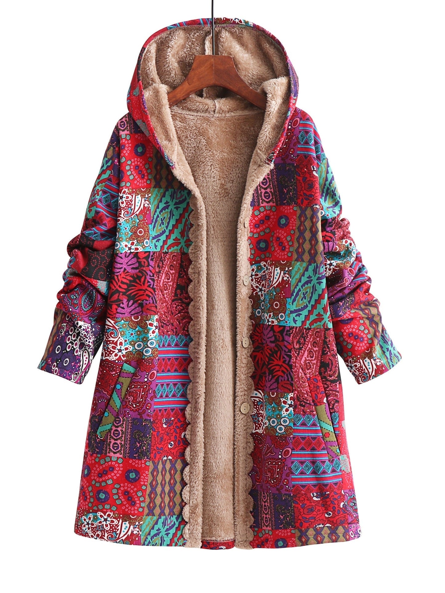 AUDREY™|BOHO PATCHWORK COAT