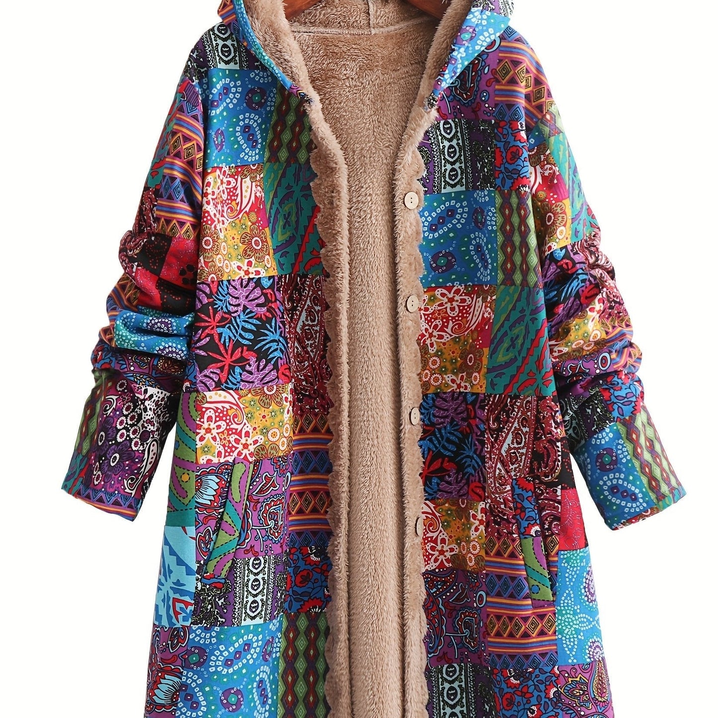 AUDREY™|BOHO PATCHWORK COAT