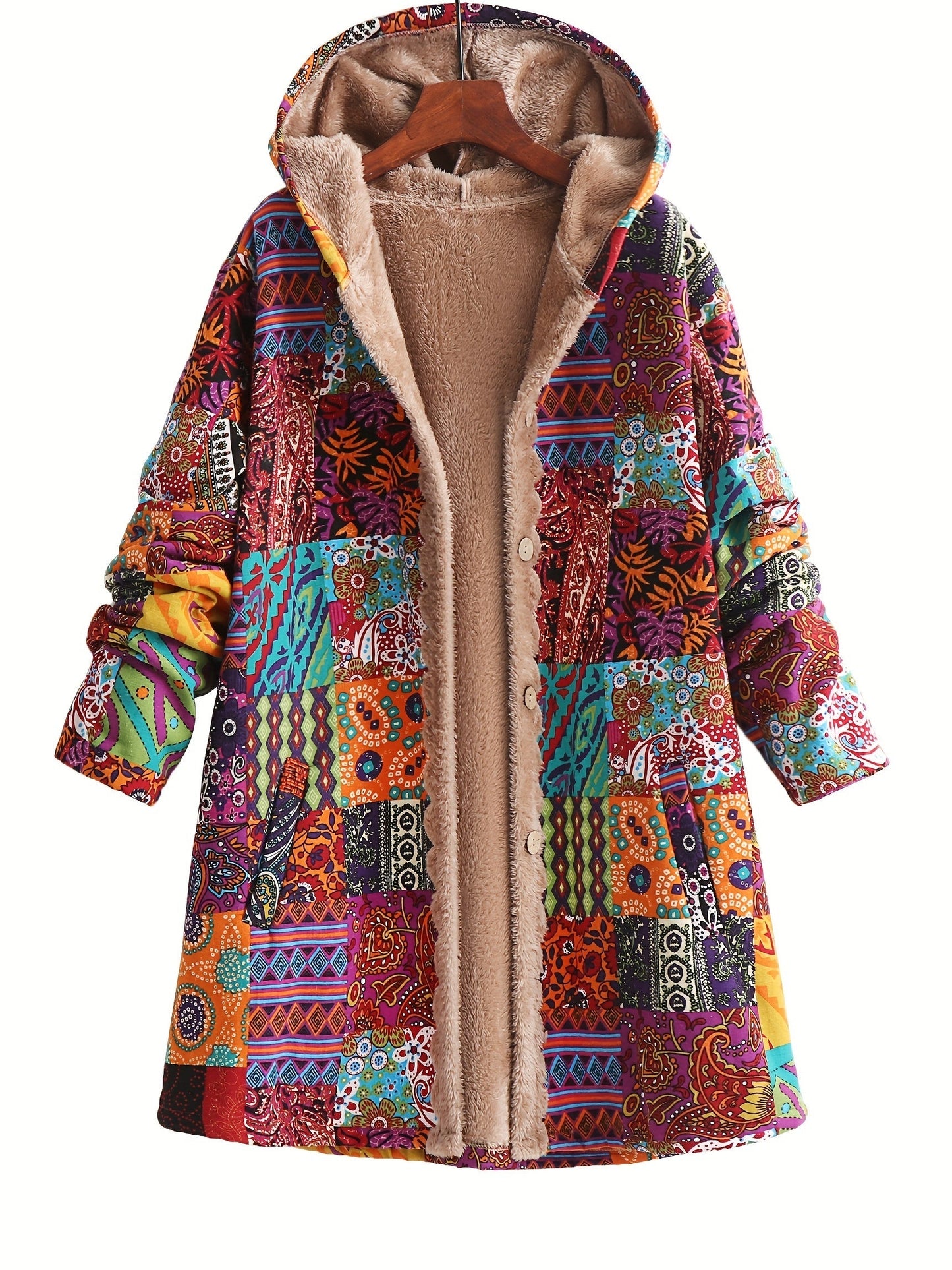 AUDREY™|BOHO PATCHWORK COAT