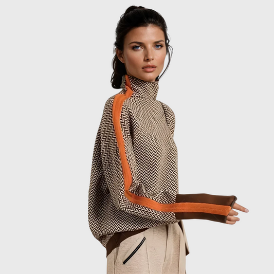 SILVIA™|HIGH NECK SWEATER
