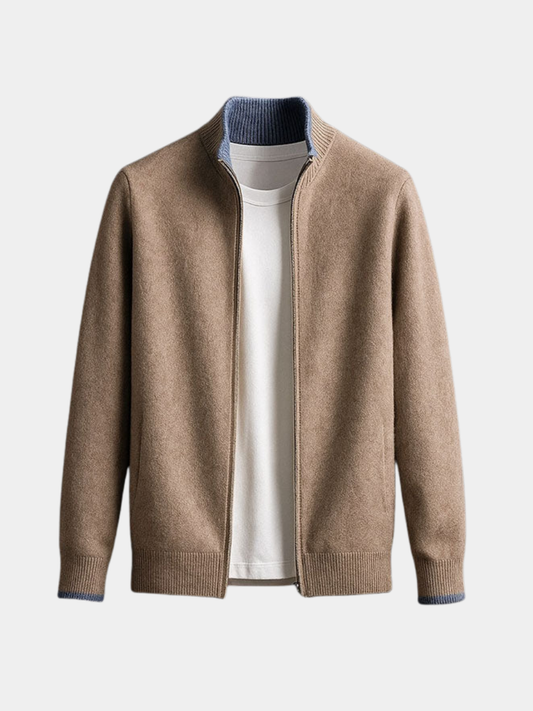 HARVEY™|ELEGANT WOOL ZIP JACKET